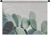 Wandkleed - Wanddoek - Cactus - Groen - Plant - Natuur - 120x90 cm - Wandtapijt