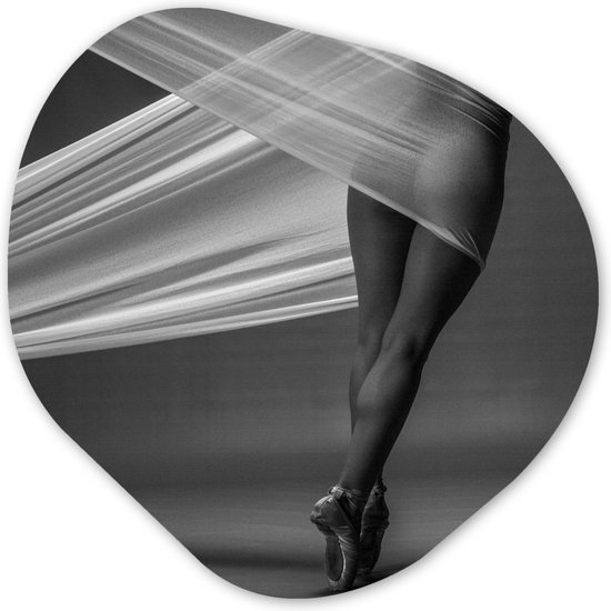 Femme - Ballet - Danse - Corps - Forme miroir asymétrique sur plastique