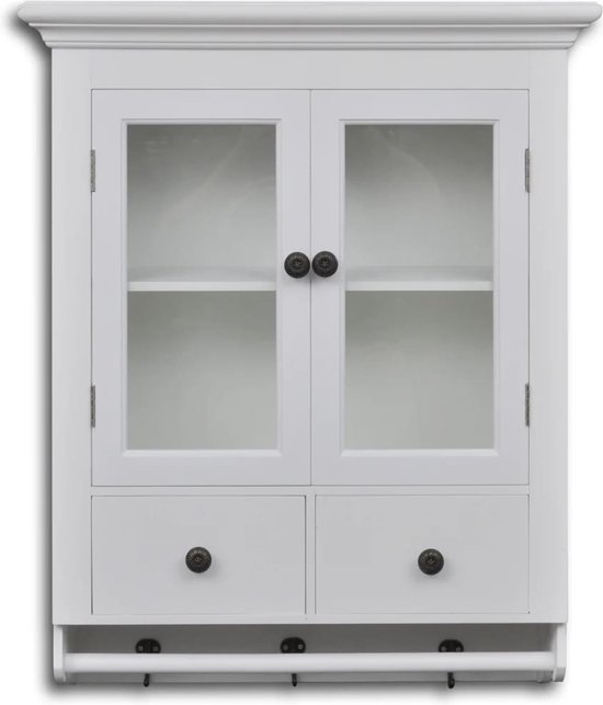 Furniture Limited - Keukenwandkast met hout wit bol.com