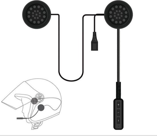 Headset met microfoon – Motorhelm headset – Motor accessoires – Handsfree bellen – Motor - Scooter
