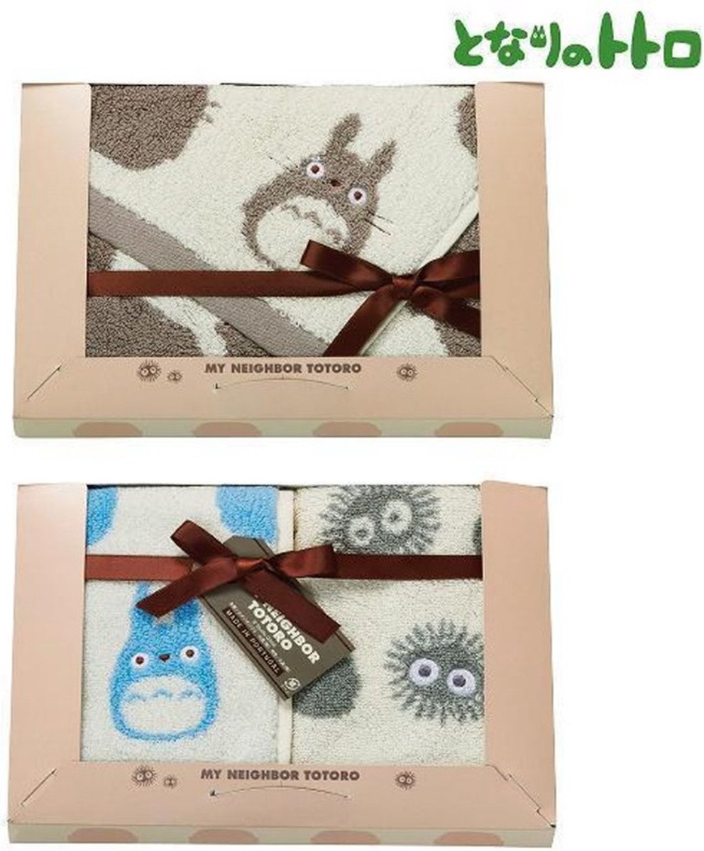 Ghibli - My Neighbor Totoro - 3 Totoro & Soot Sprites Towels Gift Box