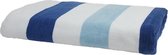 The One Strandlaken Stripe 90x190cm Navy/Licht Blauw