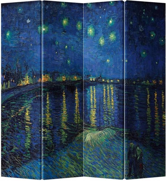 Fine Asianliving Kamerscherm Scheidingswand B160xH180cm 4 Panelen Van  Gogh... | bol.com