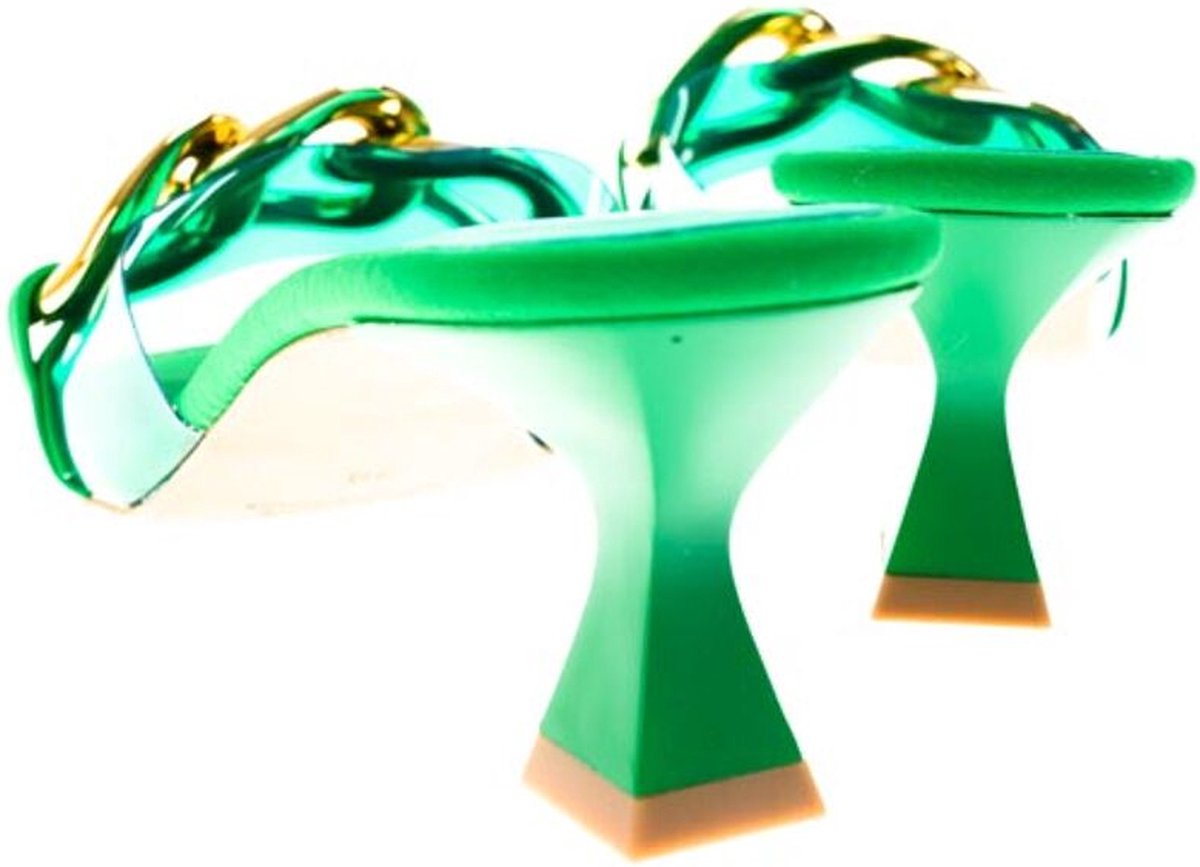 Giulia Dames Slipper | Groen | Maat: 38