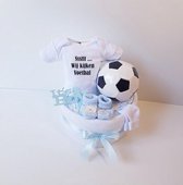 Voetbal Luiertaart Ssst Wij Kijken Voetbal | Kraamcadeau | Kraampakket | Baby Cadeau