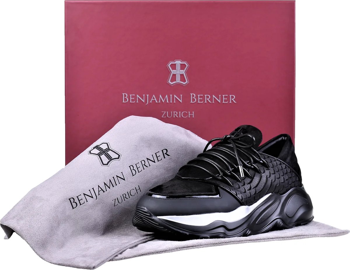 Benjamin Berner - Sneaker - Zwart - Heren - 44 | bol.com