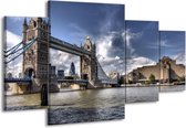Peinture sur toile Angleterre | Gris, blanc | 160x90cm 4 Liège