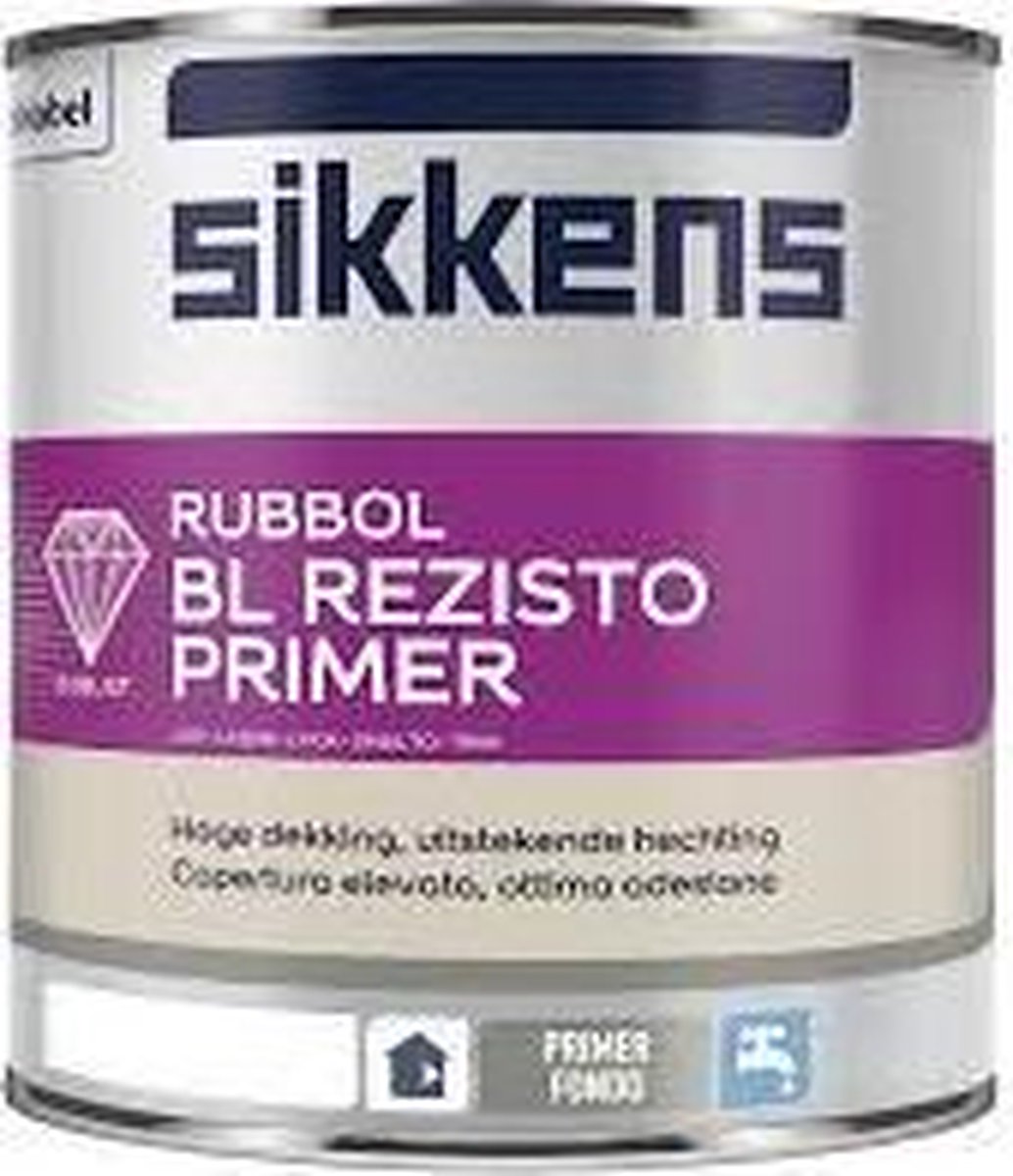 Sikkens-Rubbol-BL Rezisto Primer-Ral 7021 Zwartgrijs-1 Liter
