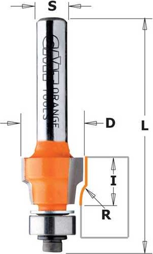 CMT - Fraise à queue avec roulement à billes, HW - Fraise - Matériau - Fraise à rainurer - 1 Pièce(s)