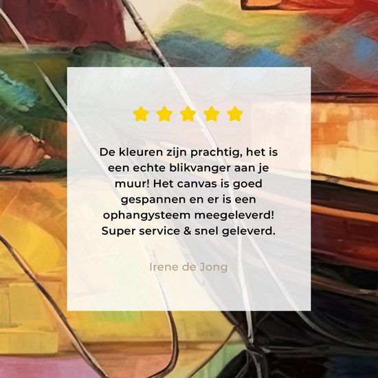 Peinture sur toile 60x90 cm - Décoration murale Abstrait - Art - Bateau - Couleurs - Décoration murale murale salon - Décoration chambre - Accessoires de chambre - Peintures