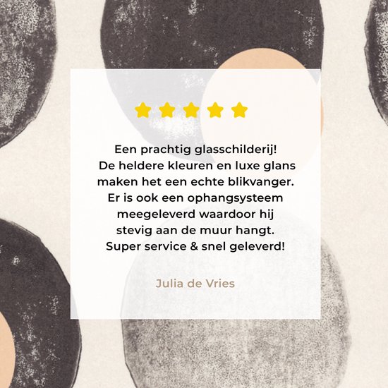 MuchoWow® Peinture sur verre 150x100 cm - Peinture sur verre acrylique - Couleurs - Abstrait - Cercles - Pastel - Photo sur verre - Peintures