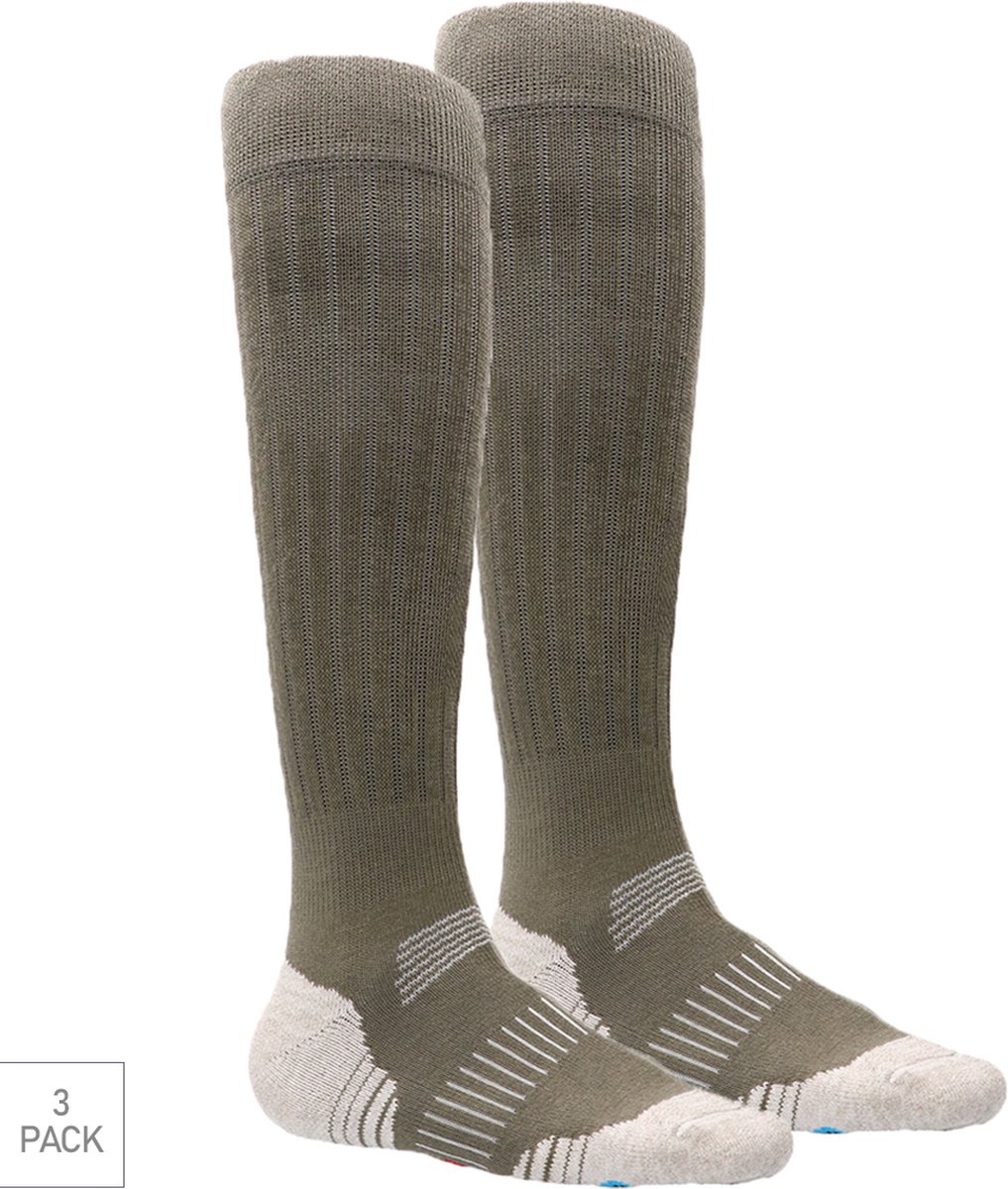 Bata Industrials - 2-Pack - Insectwerende Werksokken - Anti Bug - Kniehoog - Anti Teek - Heren / Dames - groen - 47-50 - 133914200