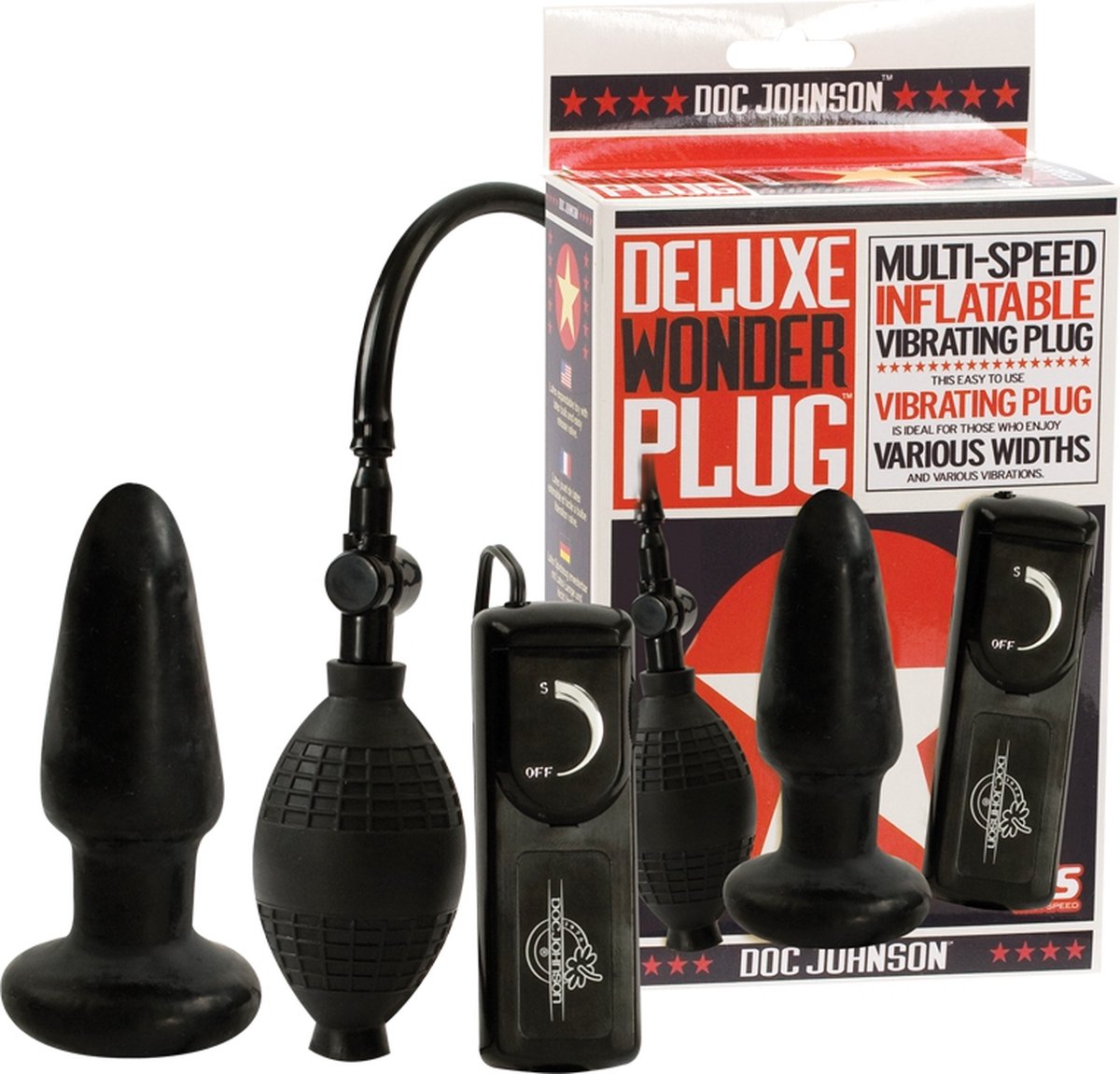 Doc Johnson 1181-01-BX - Deluxe Wonder - Butt Plug - Black