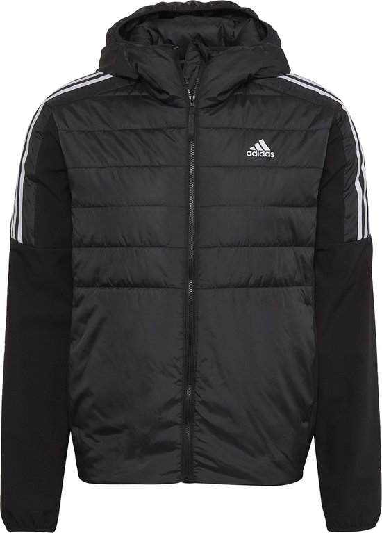 adidas Sportswear Essentials Insulated Hooded Hybrid Jacket - Heren - Zwart- S
