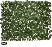 Infinity Goods Kunsthaag – Uitschuifbaar – 180 x 90 cm – Kunstklimop – Kunstplanten Voor Buiten En Binnen – Namaak Plant – Kunst Klimop – Uittrekbaar – Tuinscherm – Balkonscherm