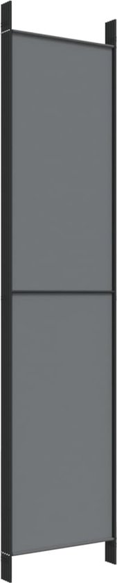 vidaXL Kamerscherm met 5 panelen 433x180 cm stof wit, scheidingswand, decoratief scherm, kamerafscheiding, ruimteverdeler, woonkamerscherm