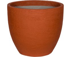 Pottery Pots bloembak voor binnen en buiten - terra kleur - fiberstone rond 60 cm plantenbak bloempot plantenpot