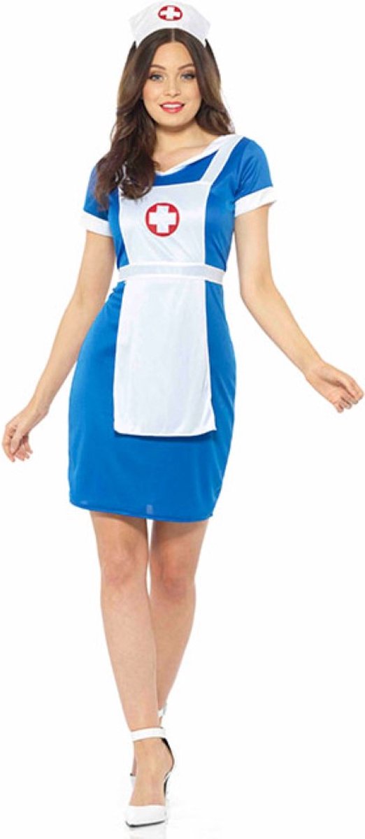 Karnival Costumes Zuster Verpleegster Kostuum Dames Carnavalskleding Dames Carnaval Verkleedkleren Volwassenen - Polyester - Maat XS
