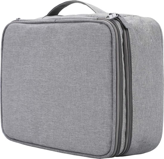 Valise Organisation Vernis à Ongles - Double Couche, Tissu Oxford, Sac De Transport Pour Nail Tech & Maquillage