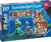 Ravensburger puzzel Disney Pixar Luca's Avonturen - Legpuzzel - 3x49 stukjes