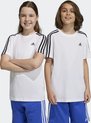 adidas Sportswear Essentials 3-Stripes Katoenen T-shirt - Kinderen - Wit- 140