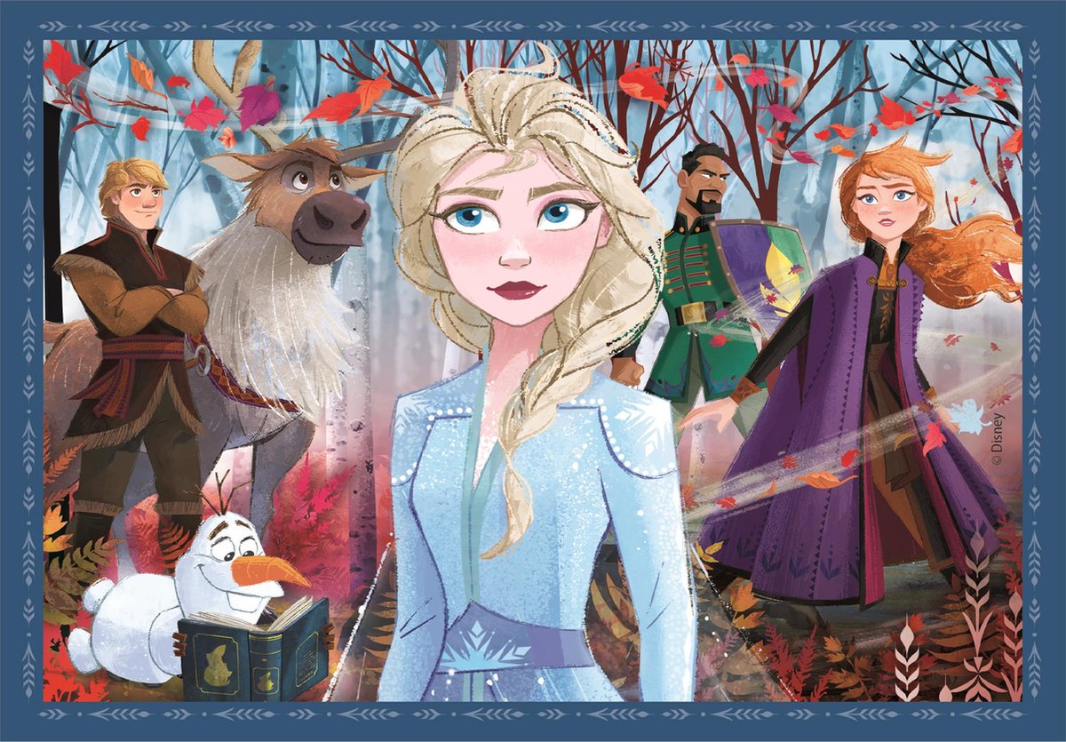 Clementoni - Puzzel - 4 in 1 - Frozen - Puzzel Voor Kinderen - Supercolor — afbeelding 7