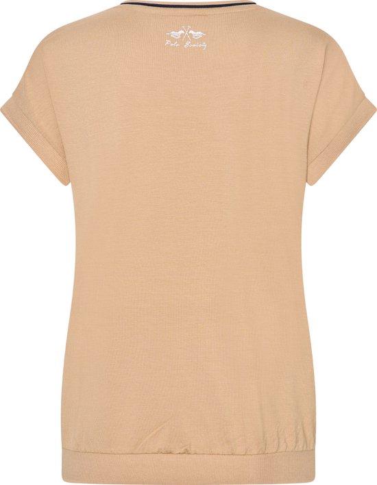 Hv Society Berna Pullover Fitted V Neck Fine Knit Top with 3/4 Sleeves Light Blue