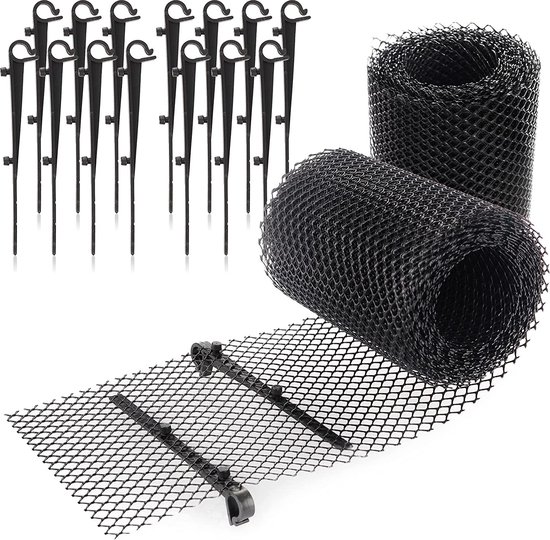 Drain de gouttière Poly-net 110-150 mm Récupérateur de feuilles de 3 mètres  de long