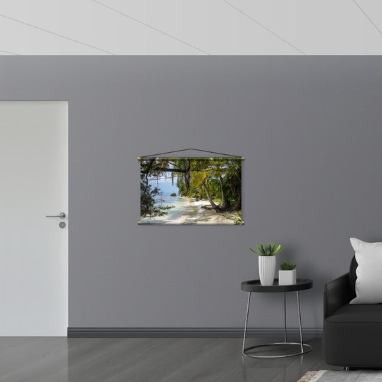 WallClassics - Affiche textile - Réserve naturelle au Panama, Amérique - 90x60 cm Photo sur textile