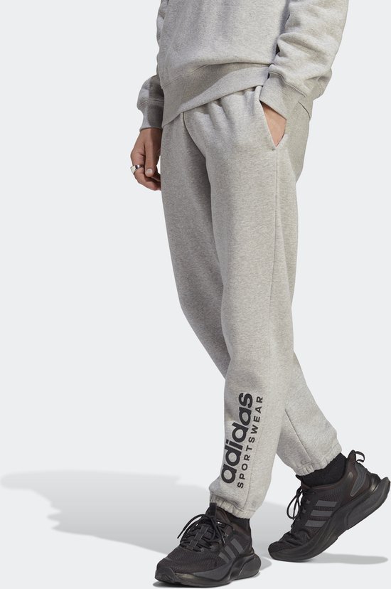 adidas Sportswear All SZN Fleece Graphic Broek - Heren - Grijs- XL