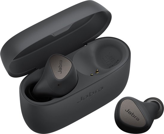 Jabra Elite 4 - Draadloze Oordopjes met Active Noise Cancelling - Bluetooth 5.2 Multipoint - 28 uur batterij - Donkergrijs
