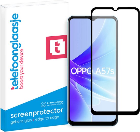 Telefoonglaasje Screenprotectors - Geschikt voor OPPO A57s 4G - Volledig Dekkend - Gehard Glas Screenprotector - Geschikt voor OPPO A57s 4G - Beschermglas