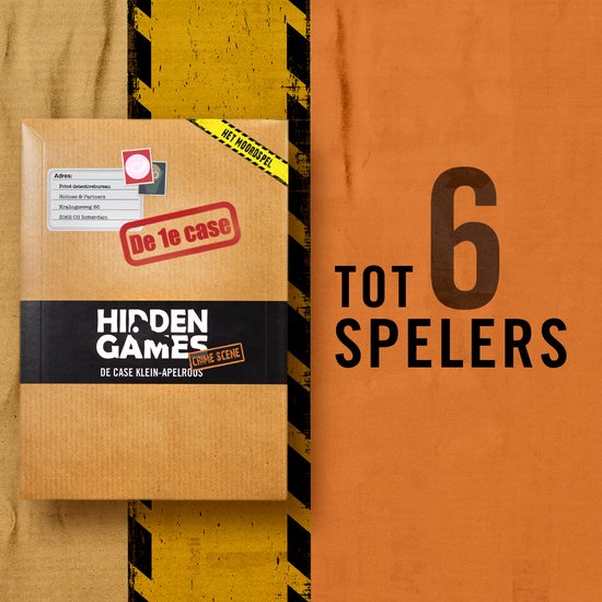 Thumbnail van een extra afbeelding van het spel Hidden Games - De Zaak Klein Apelroos - Escape Room Detective Spel - Breinbreker voor 1-6 Spelers