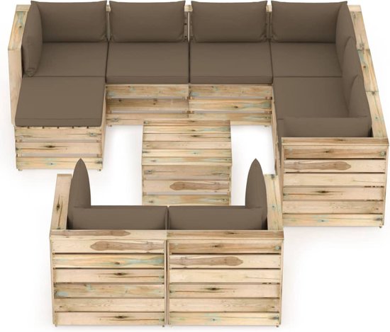 La Dolce Vita 10 delige Tuinset Loungehoek BuitenZitmeubel Sofa la-dolce-vita-10-delige-tuinset-loungehoek-buitenzitmeubel-sofa