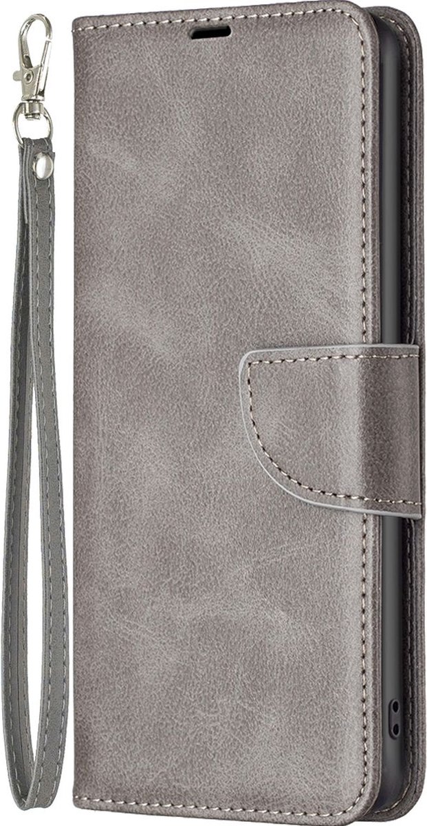 Mobigear Telefoonhoesje geschikt voor Xiaomi Redmi Note 12 Hoesje | Mobigear Excellent Bookcase Portemonnee | Pasjeshouder voor 3 Pasjes | Telefoonhoesje voor Pinpas / OV Kaart / Rijbewijs - Grijs