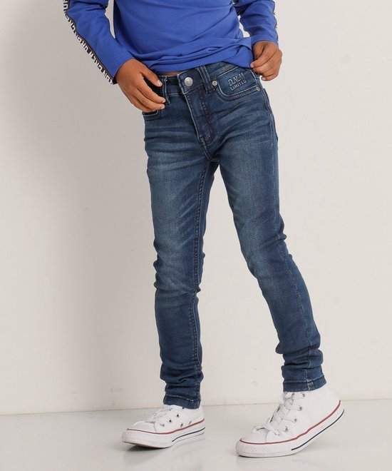 Jongens / Kinderen Europe Kids Super Skinny Fit Jogg Jeans (donker) Blauw  In Maat 104 | bol.com