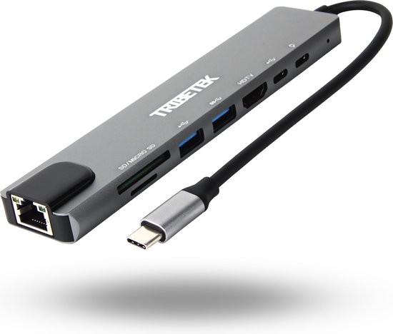 Adaptateur Hub USB-C TribeTek 4-en-1 pour Apple Macbook Pro / Air