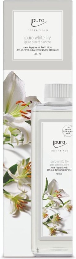 Ipuro Geurdiffuser Navulling White Lily 500ml - Ipuro