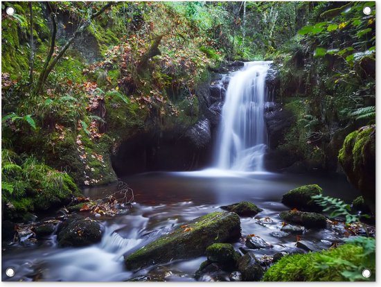 Tuinposter - Waterval - Natuur - Tuindoek