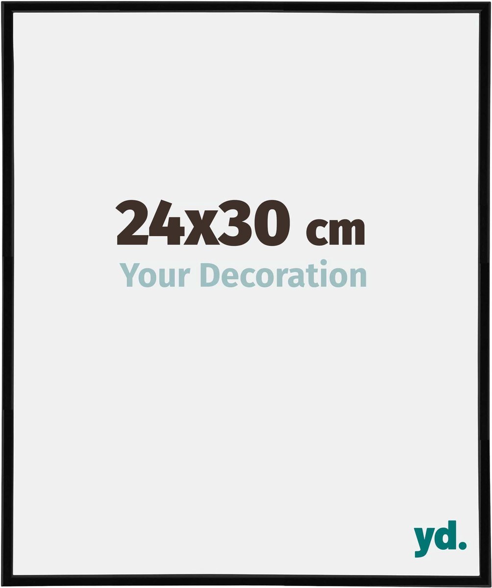 yd. Your Decoration - Fotolijst 24x30 cm - Kunststof - Zwart Hoogglans - Annecy