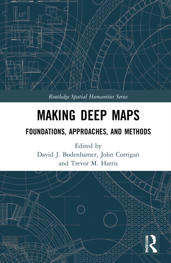 Boekomslag 'Making Deep Maps' met blauwe architectonische lijntekeningen op een witte achtergrond.