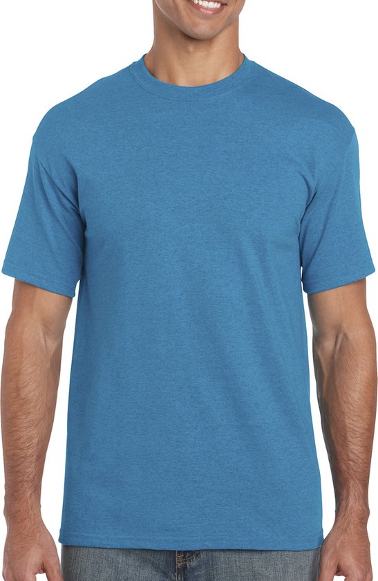 T-shirt met ronde hals 'Heavy Cotton' merk Gildan Antique Sapphire - L