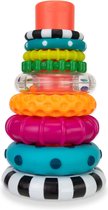 Sassy - Stapeltoren Baby - Ringen in verschillende kleuren en texturen - Stapelbaar in elke volgorde - Stacks of Circles