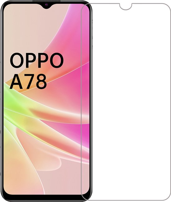 Screenprotector Geschikt voor OPPO A78 5G Screenprotector Bescherm Glas Tempered Glass - Screenprotector Geschikt voor OPPO A78 Screen Protector