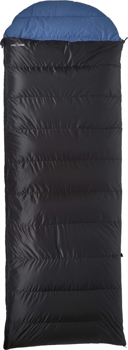 LOWLAND OUTDOOR® Donzen slaapzak - Ranger Comfort NC - 230 x 80 cm (inclusief capuchon) - 1495 gr - 0°C - Nylon/Katoen
