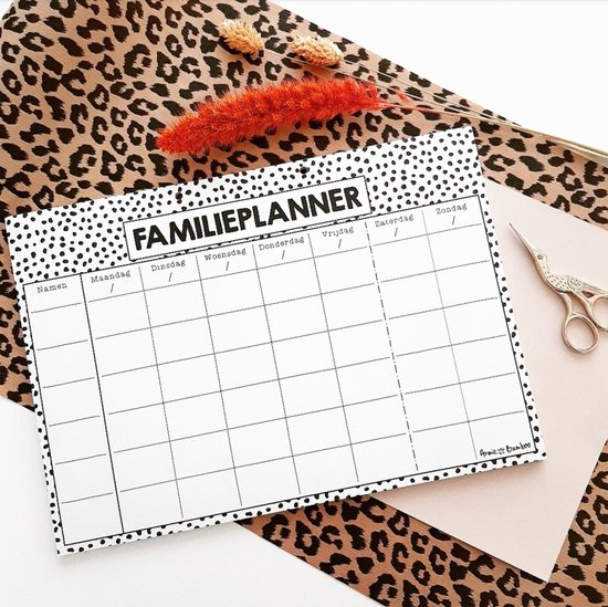 Familie Maand & Weekplanner Familieplanner Weekplanner
