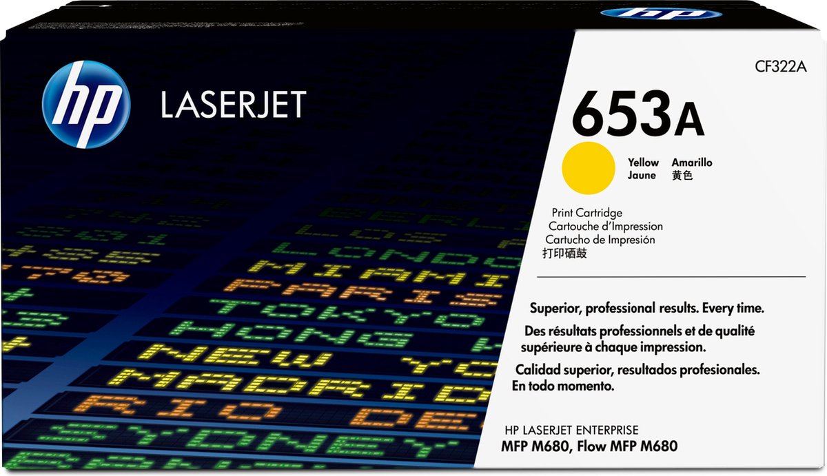 Image of Toner HP 653A Yellow