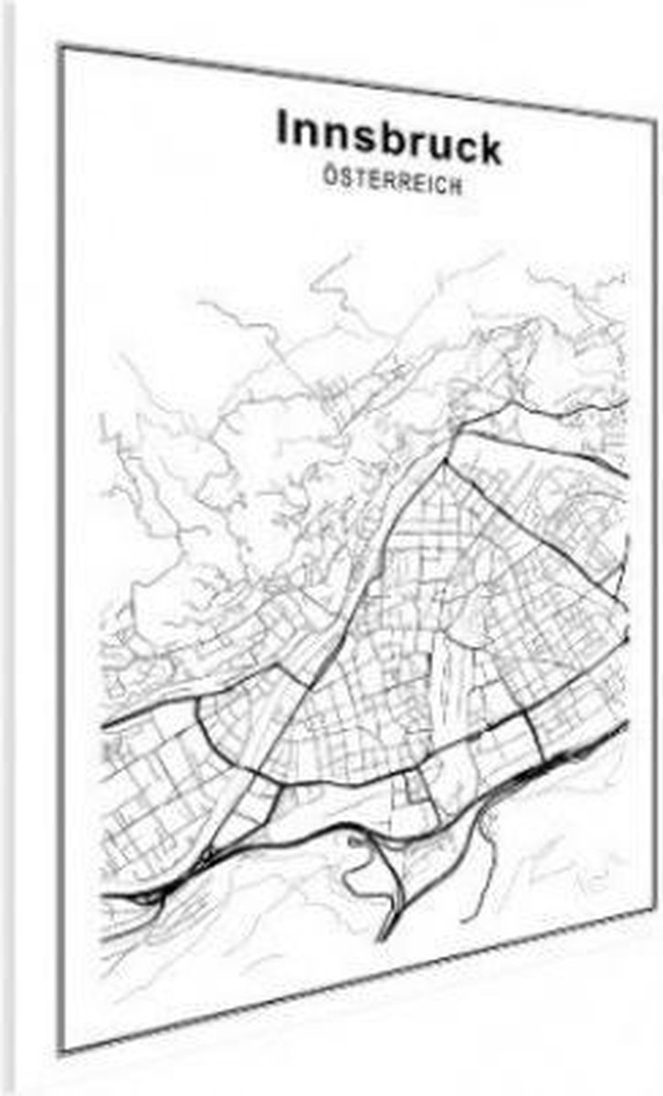 Stadskaart Innsbruck - Poster 90x60