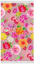 Happiness Ibiza Strandlaken - 100x180cm - 100% Zacht Katoen - Roze Bloemen