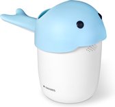 Navaris haarspoelbeker voor baby's - Shampoo spoelbeker voor in bad - Beschermt ogen en gezicht - Ook geschikt als badspeelgoed - Blauw